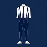 dark blue suspenders image